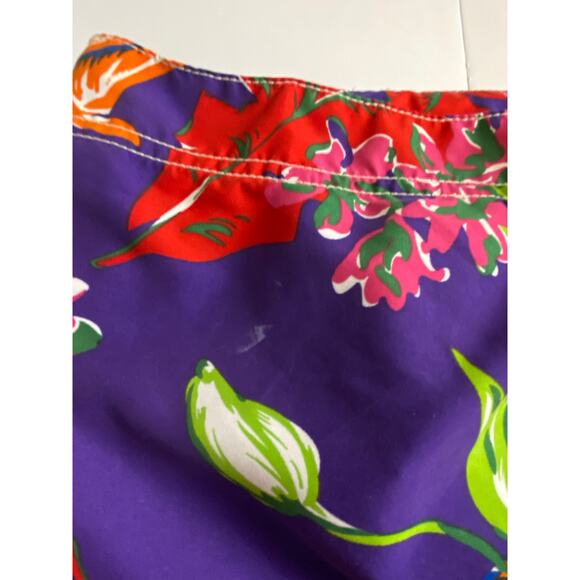 Polo Ralph Lauren Purple Floral Swim Board Shorts 9" Inseam Men's Size 38 - Picture 10 of 10